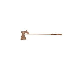 Vintage Brass Buck Deer Stag Antlers Candle Snuffer Cabincore Christmas Decor
